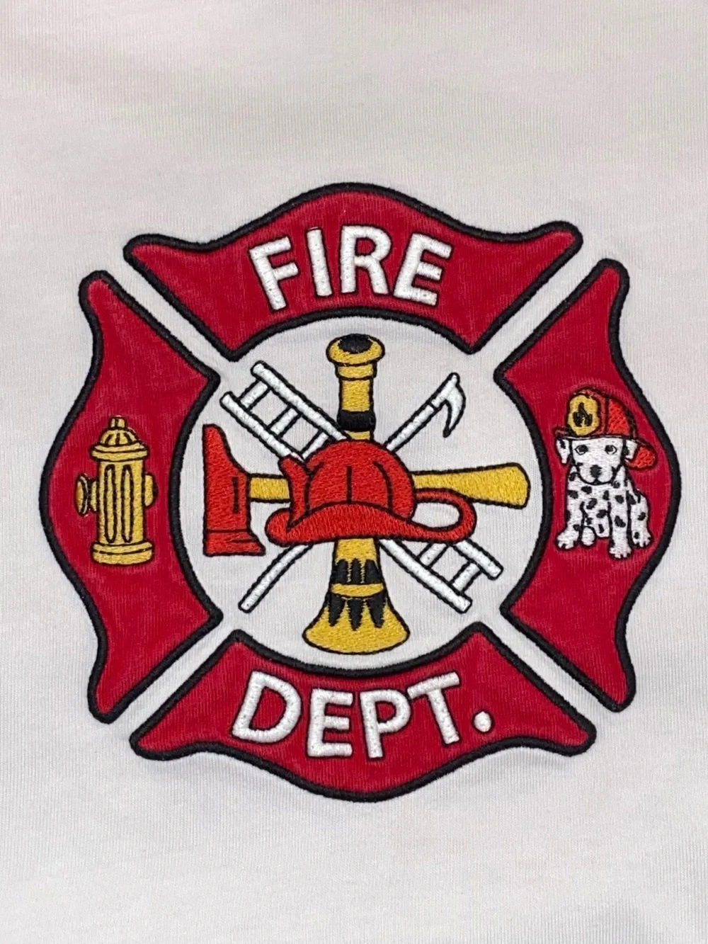 Gymboree Boys ‘Fire Chief’ Red and White Long Sleeve Raglan Shirt Size 7